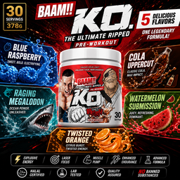 BAAM!! KO !! Ultimate Pre-Workout × DOPPO – 378 g (30 Servings) | Energy • Focus • Endurance