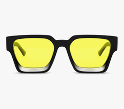 Unisex Thick Frame Sunglasses (Yellow)