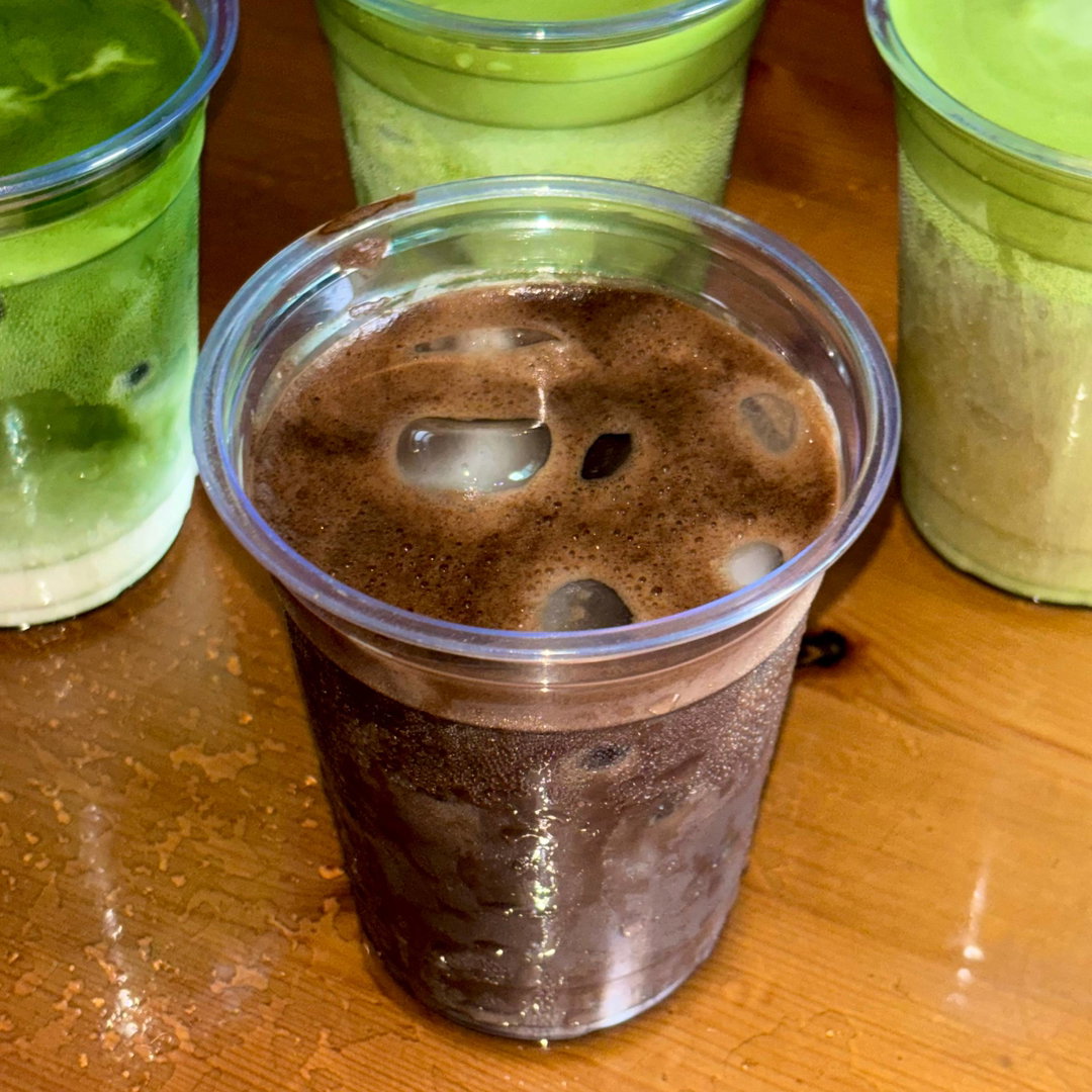 hojicha latte