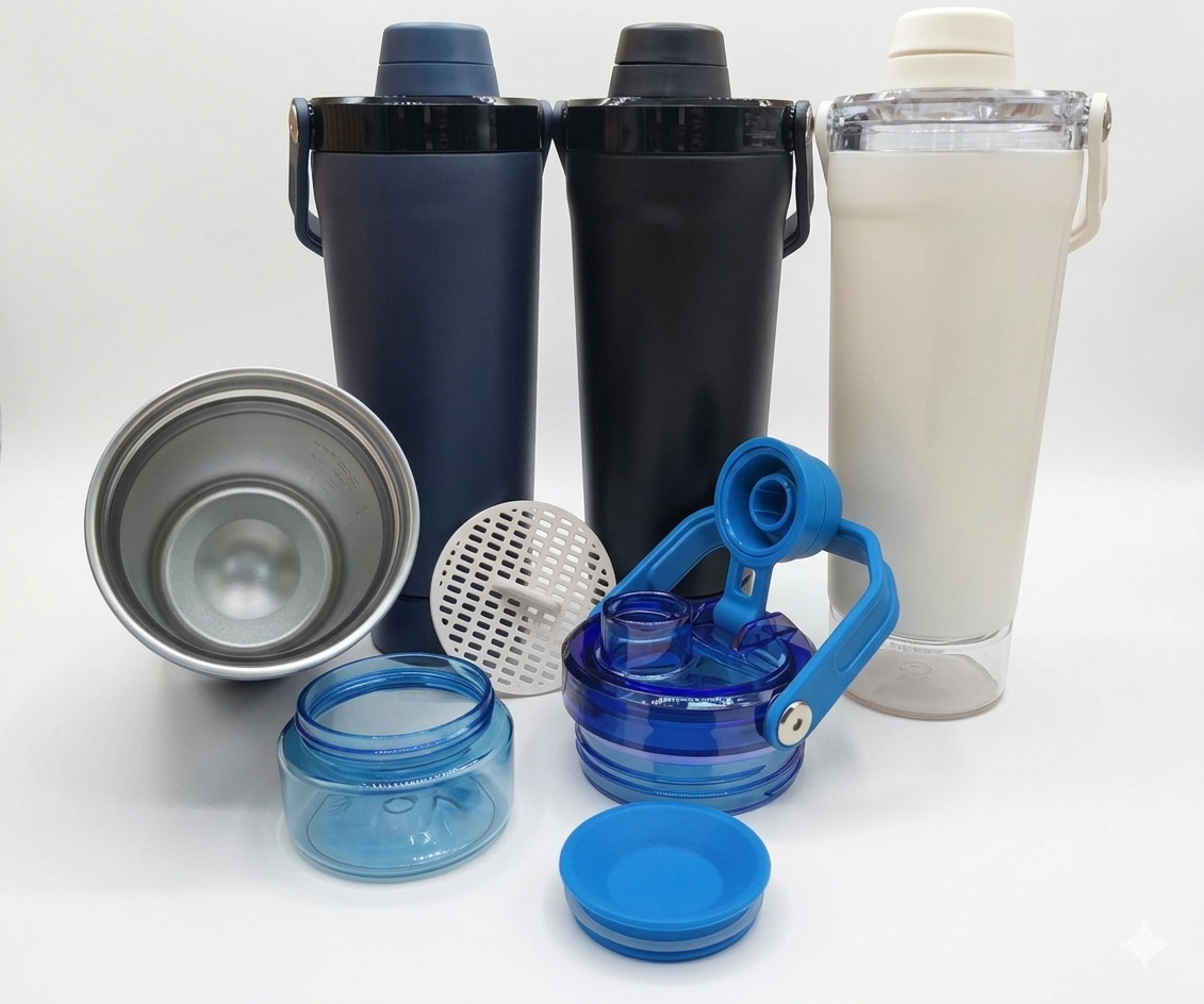 Termo Shaker de Asa 600 ml 🏋🏻_1