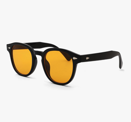 Retro Round Sunglasses (Orange)