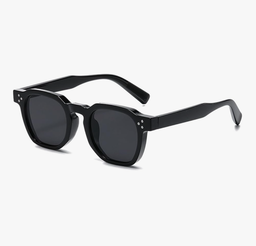 Retro Square Sunglasses (Black)