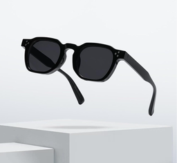 Retro Square Sunglasses (Black)