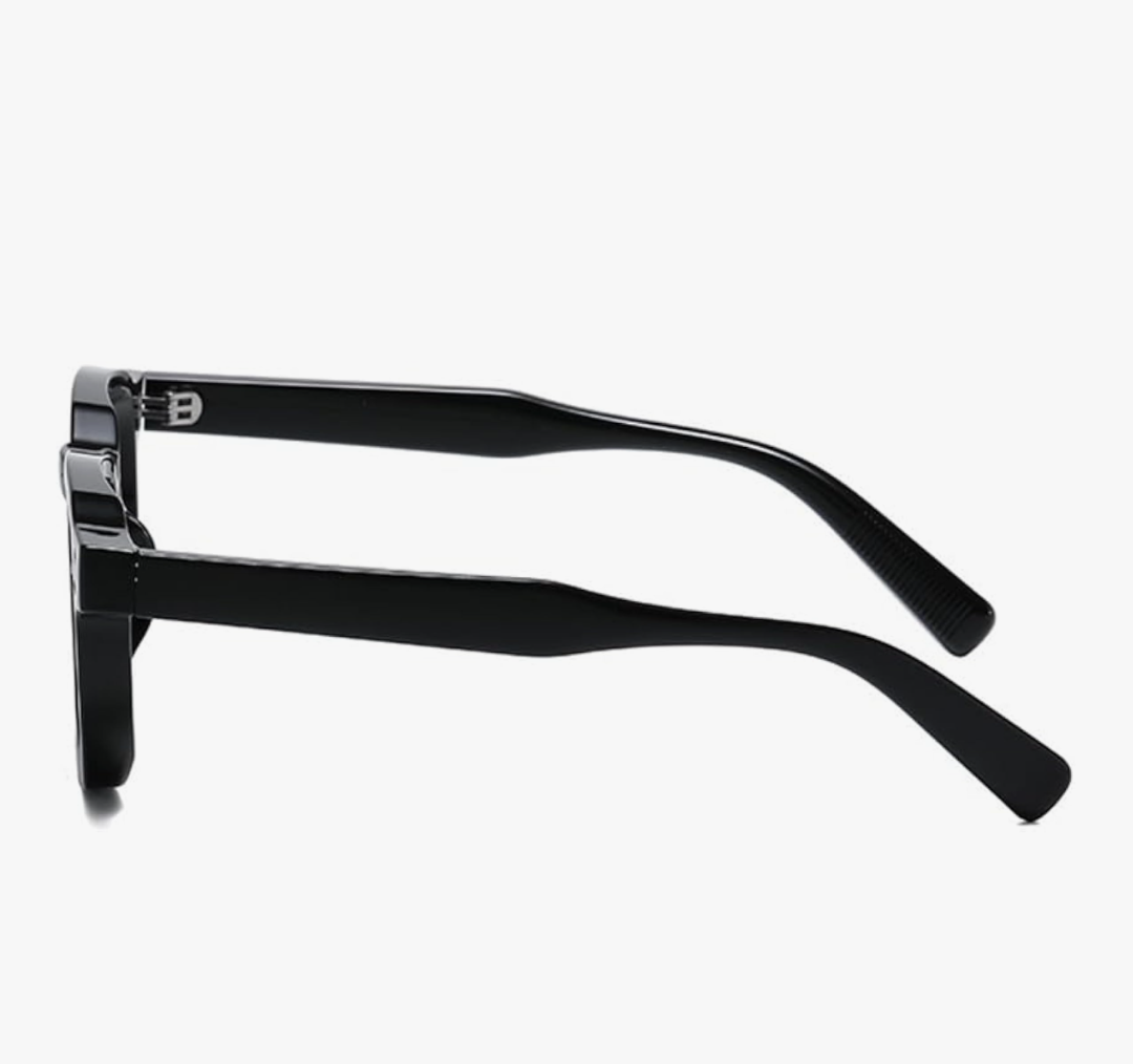 Retro Square Sunglasses (Black)_1