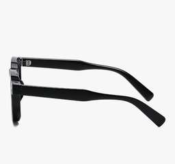 Retro Square Sunglasses (Black)