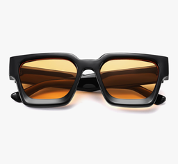 Unisex Thick Frame Sunglasses (Orange)