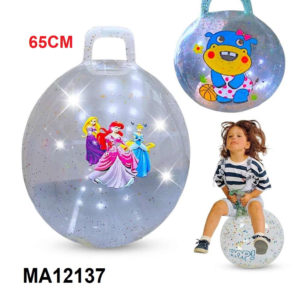 SPORT JUMPING GLITTER BALL (65CM)