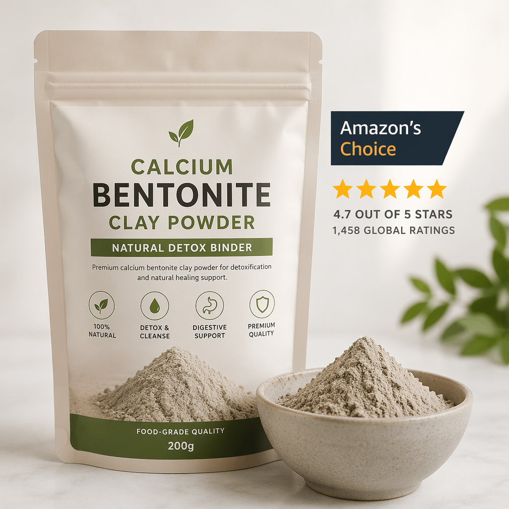 Calcium Bentonite Clay Powder - Natural Detox Binder