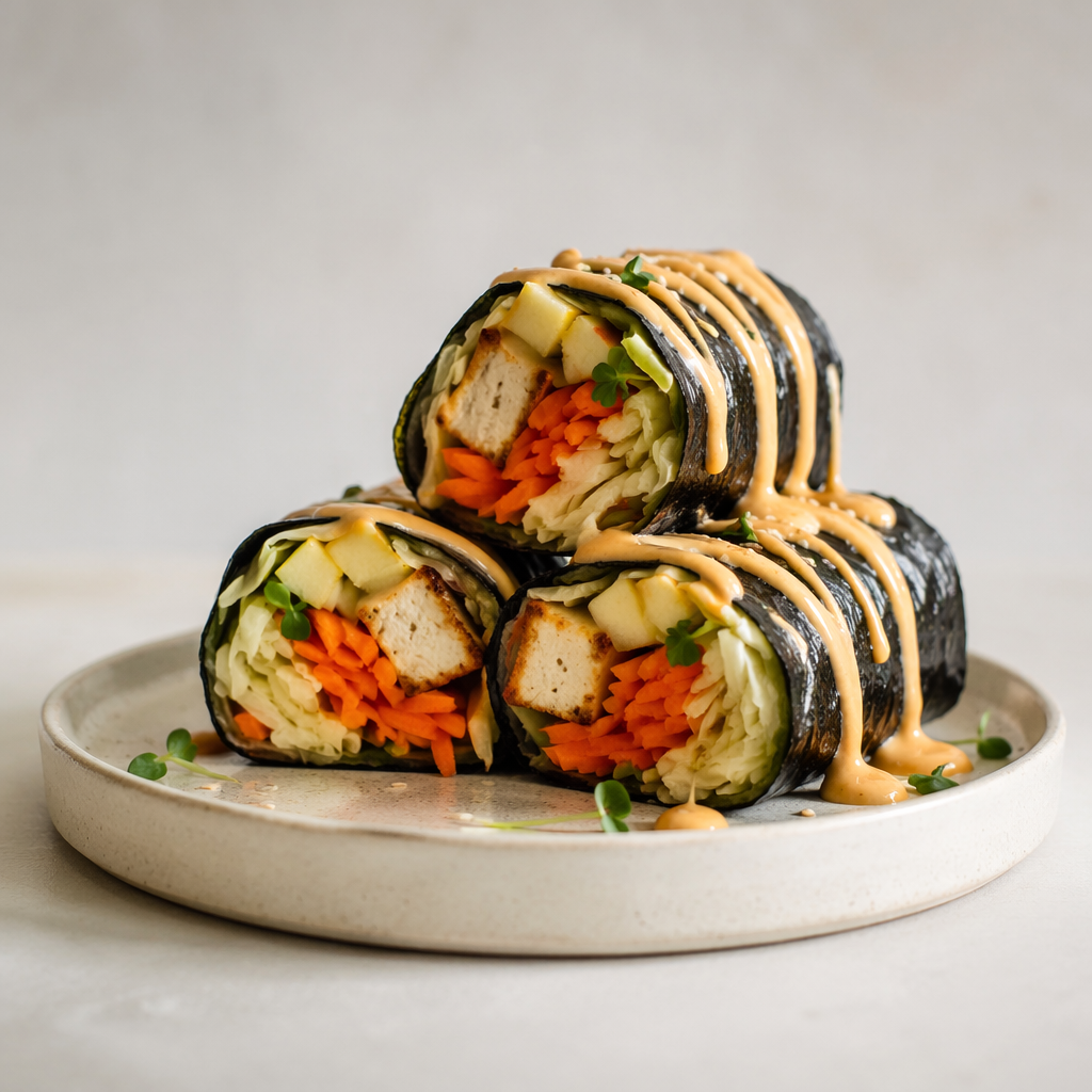 Tropical Sunset Roll -(Keto Tofu)