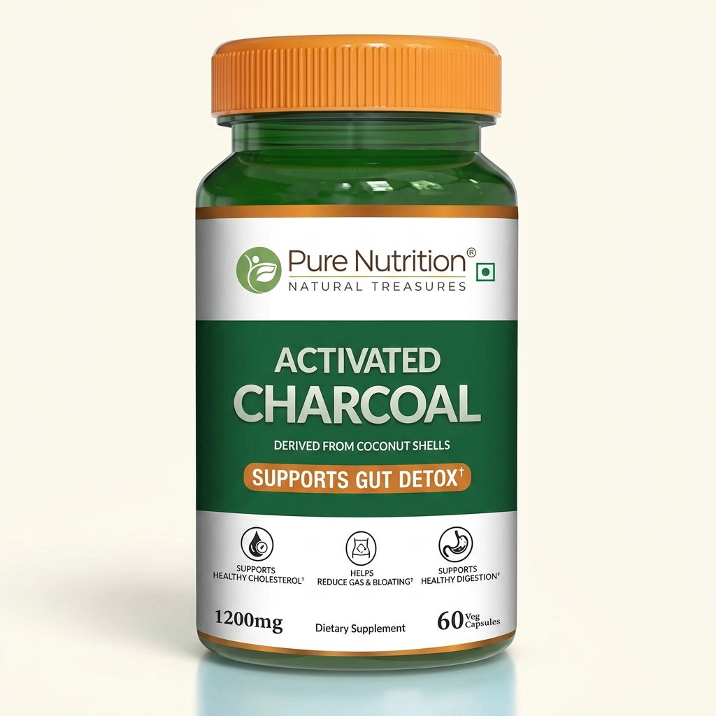 Activated Charcoal 1200mg – 60 Veg Capsules