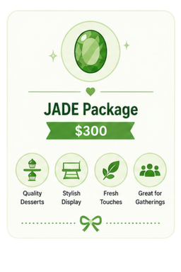 JADE Set : Dessert Table $300.00