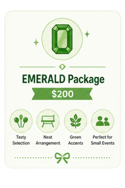 EMERALD Set : Dessert Table $200.00