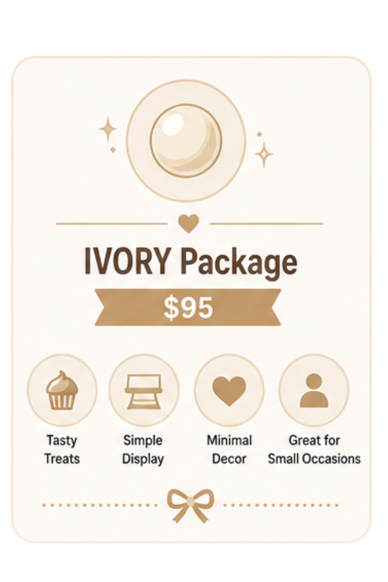 IVORY Set : Dessert Table $95.00_0