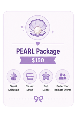 PEARL Set : Dessert Table $150.00