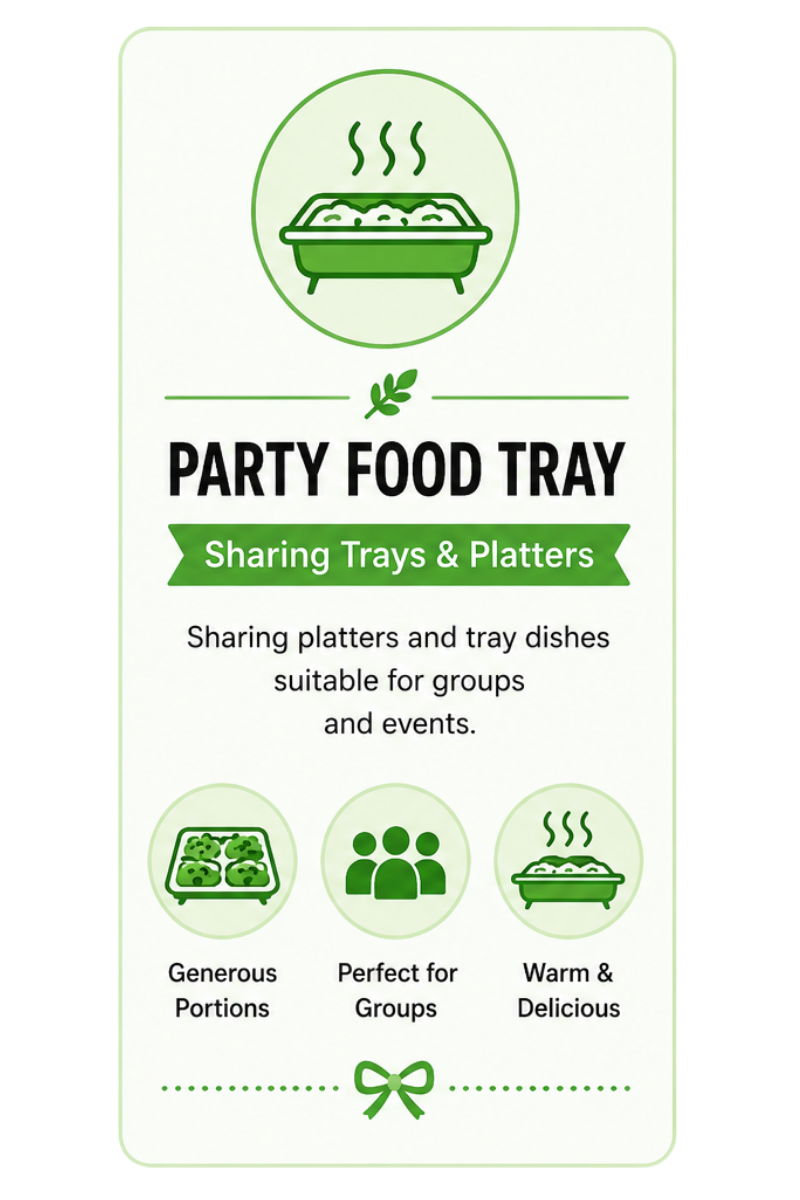 PARTY FOOD PACK (BY TRAY)