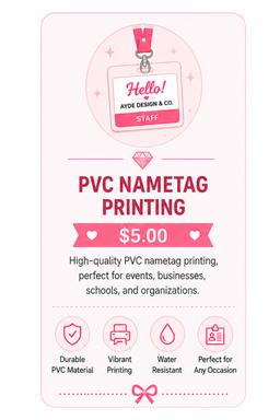 PVC Name Tag
