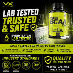 VITAXTRONG Strong BCAA 2500™ (240 / 480 capsules) | Muscle Recovery, Muscle Growth, Reduce Soreness [VX]
