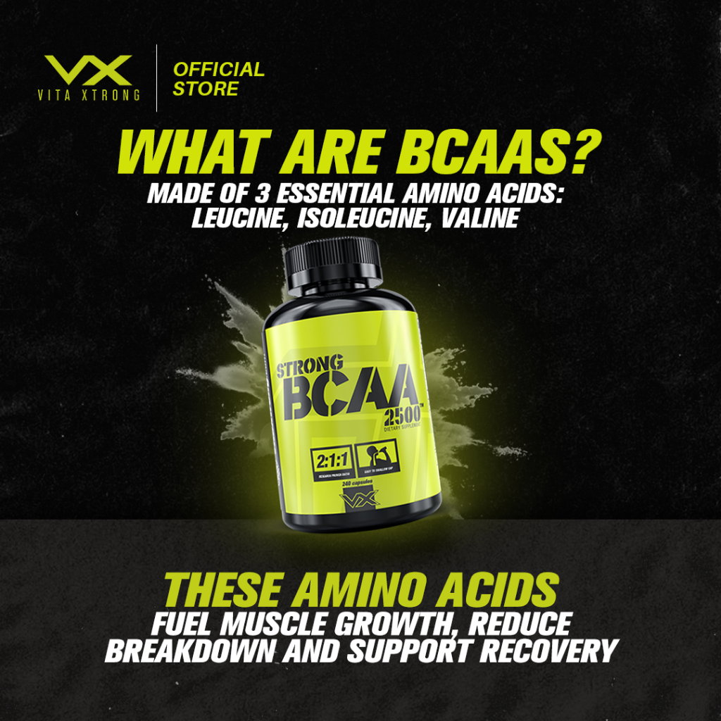 VITAXTRONG Strong BCAA 2500™ (240 / 480 capsules) | Muscle Recovery, Muscle Growth, Reduce Soreness [VX]_9