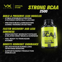 VITAXTRONG Strong BCAA 2500™ (240 / 480 capsules) | Muscle Recovery, Muscle Growth, Reduce Soreness [VX]