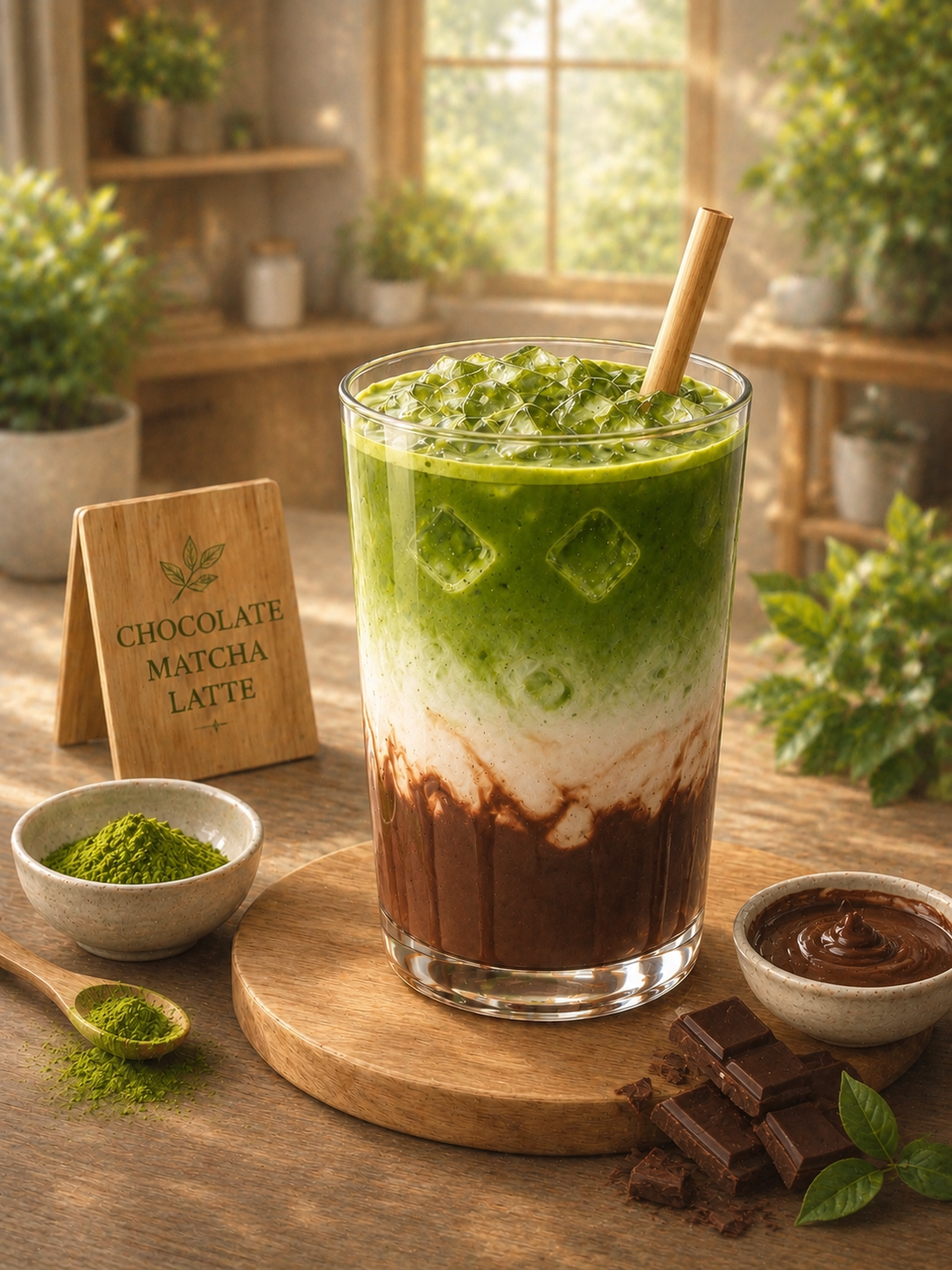 Chocolate Matcha Latte