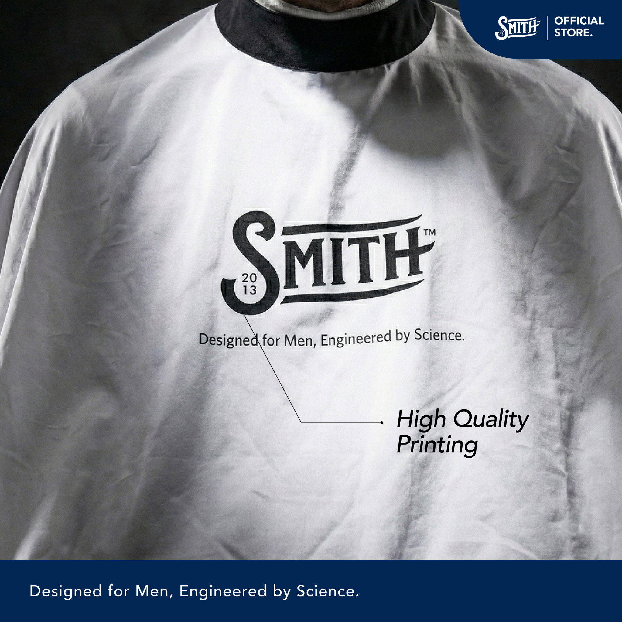 Smith Men Supply - White Cutting Cape Styling Barber Professional Vol.2_1