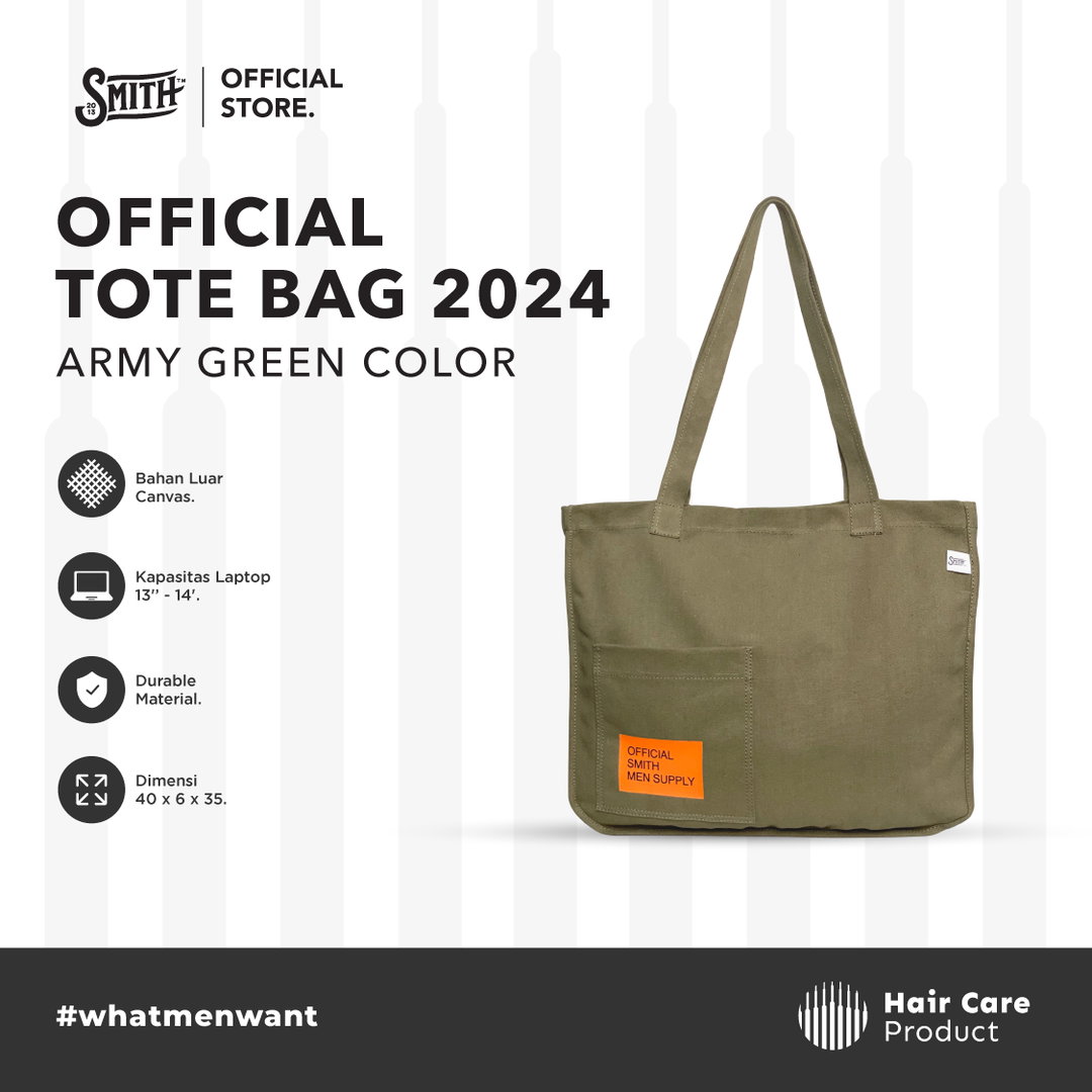 Smith Men Supply - Official Tote Bag - Army Green