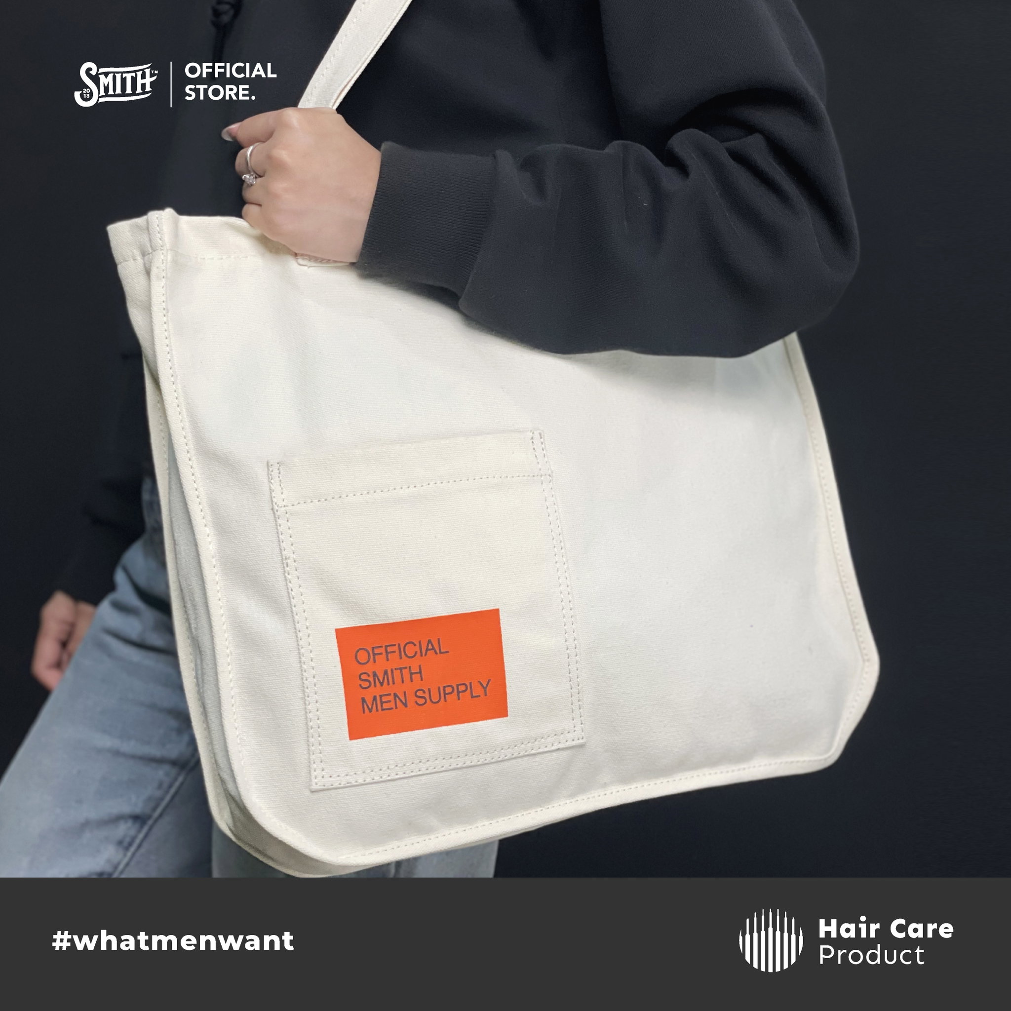 Smith Men Supply - Official Tote Bag - Off White_1
