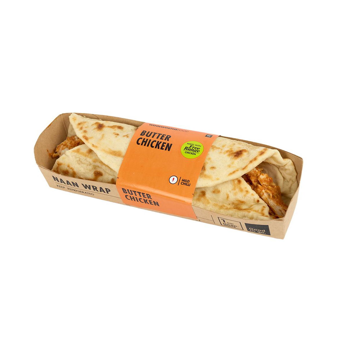 Butter chicken naan wrap 