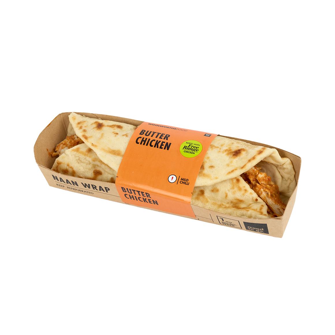 Butter chicken naan wrap 