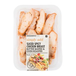 Sliced spicy chicken breast 
