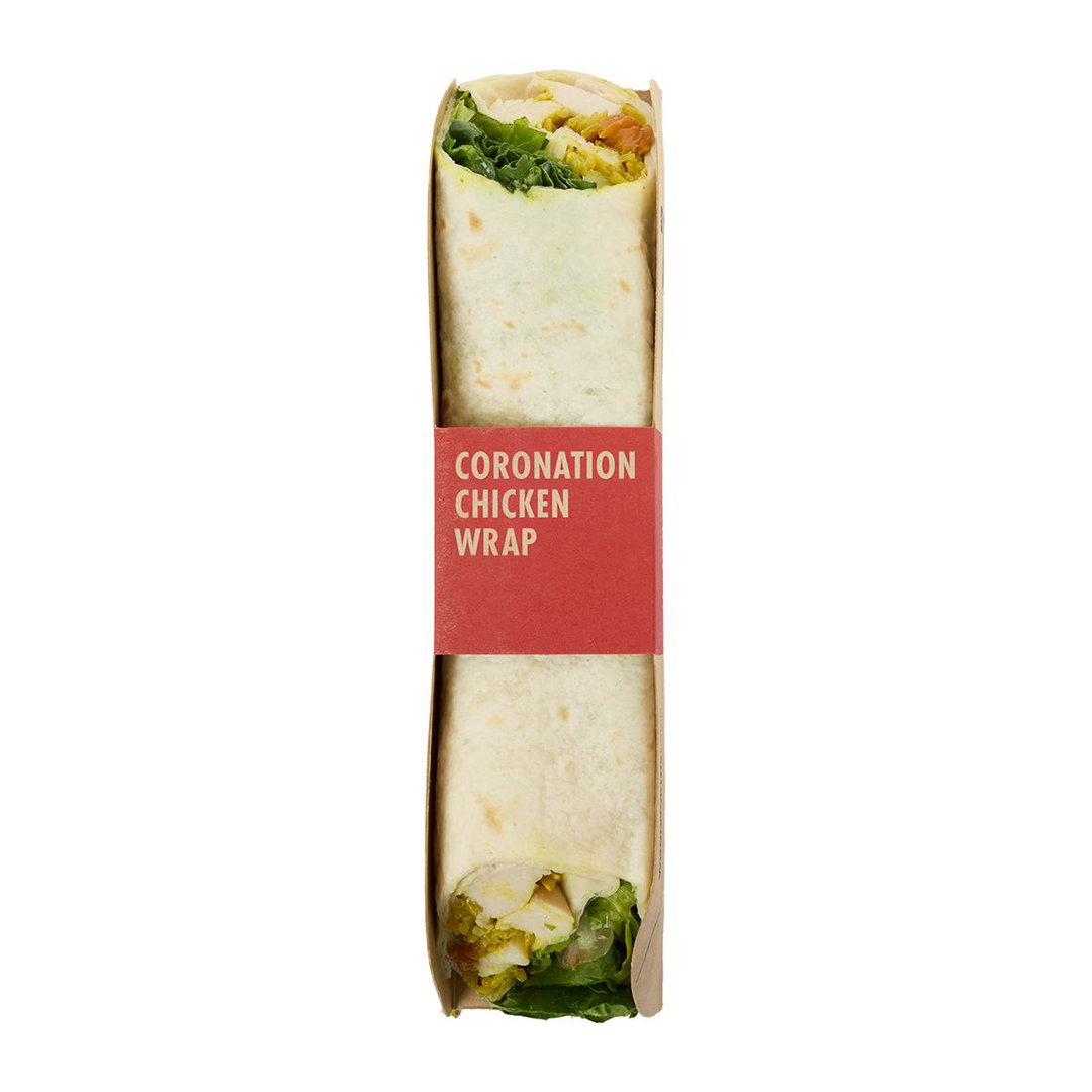 Coronation chicken wrap 