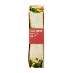 Coronation chicken wrap 