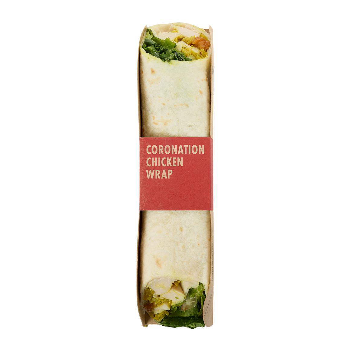 Coronation chicken wrap 