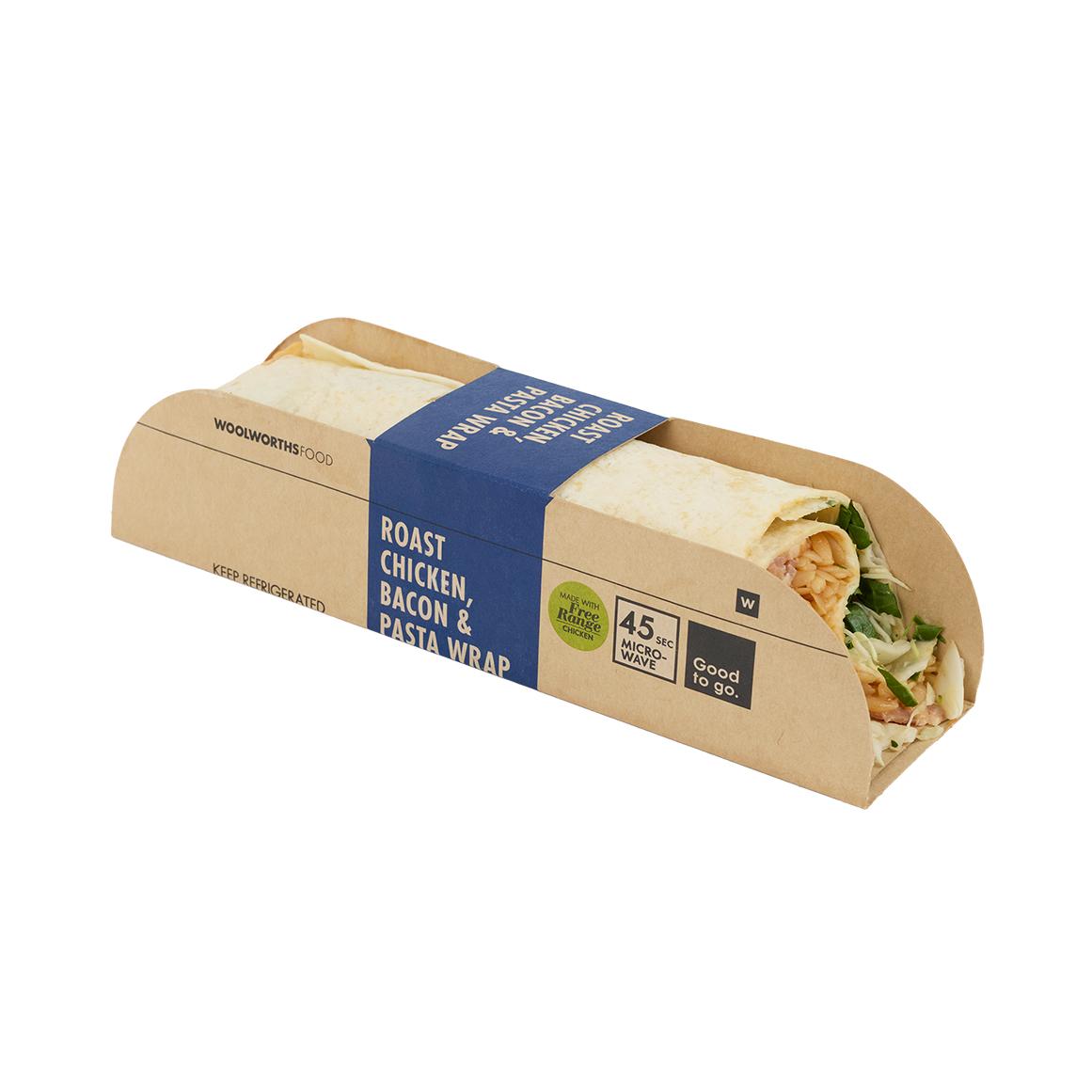 Roast chicken , bacon & pasta wrap _0