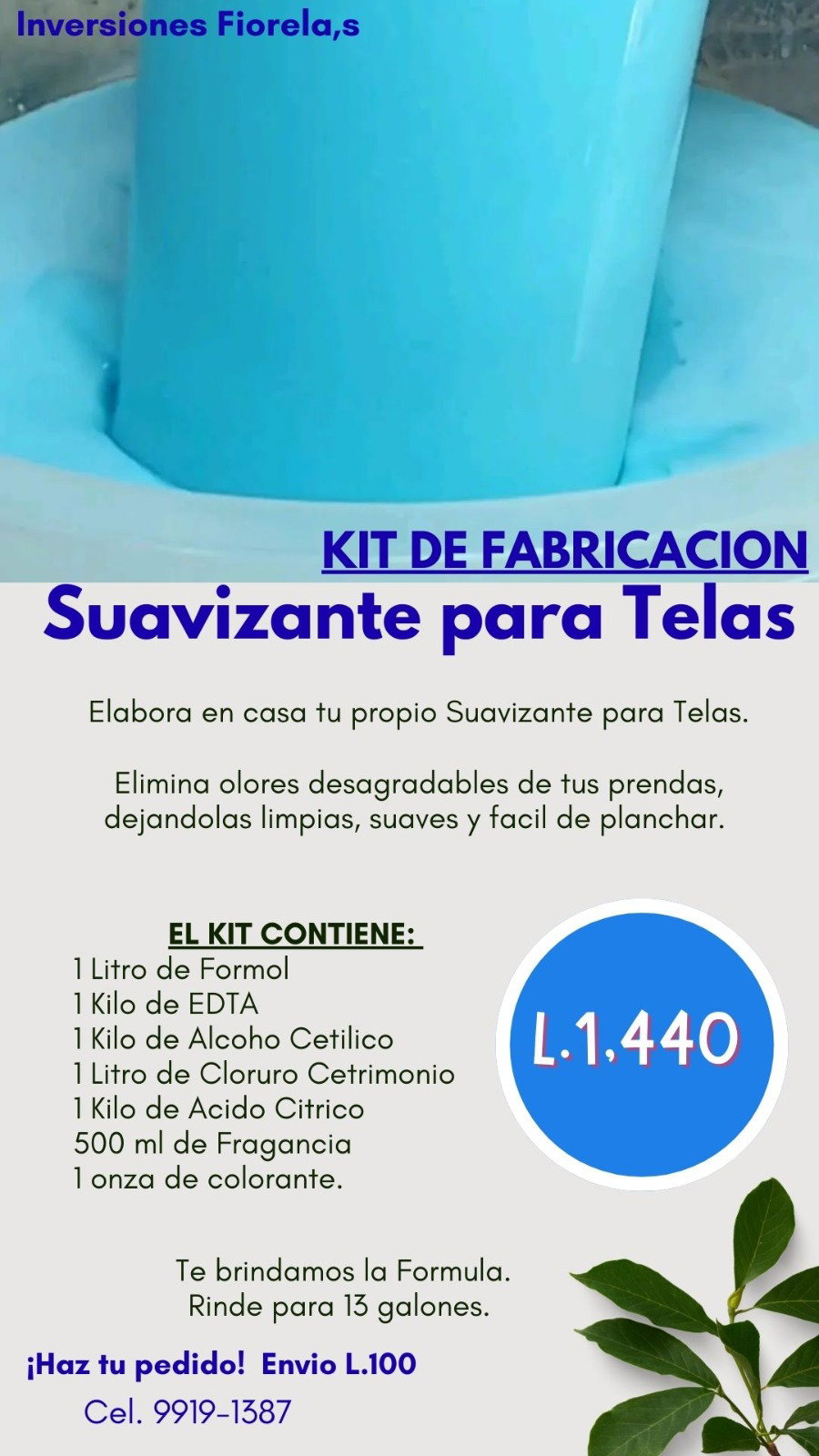 Kit para Elaborar Suavizante de telas_0