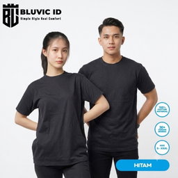 HITAM 24S - Kaos Polos Dewasa