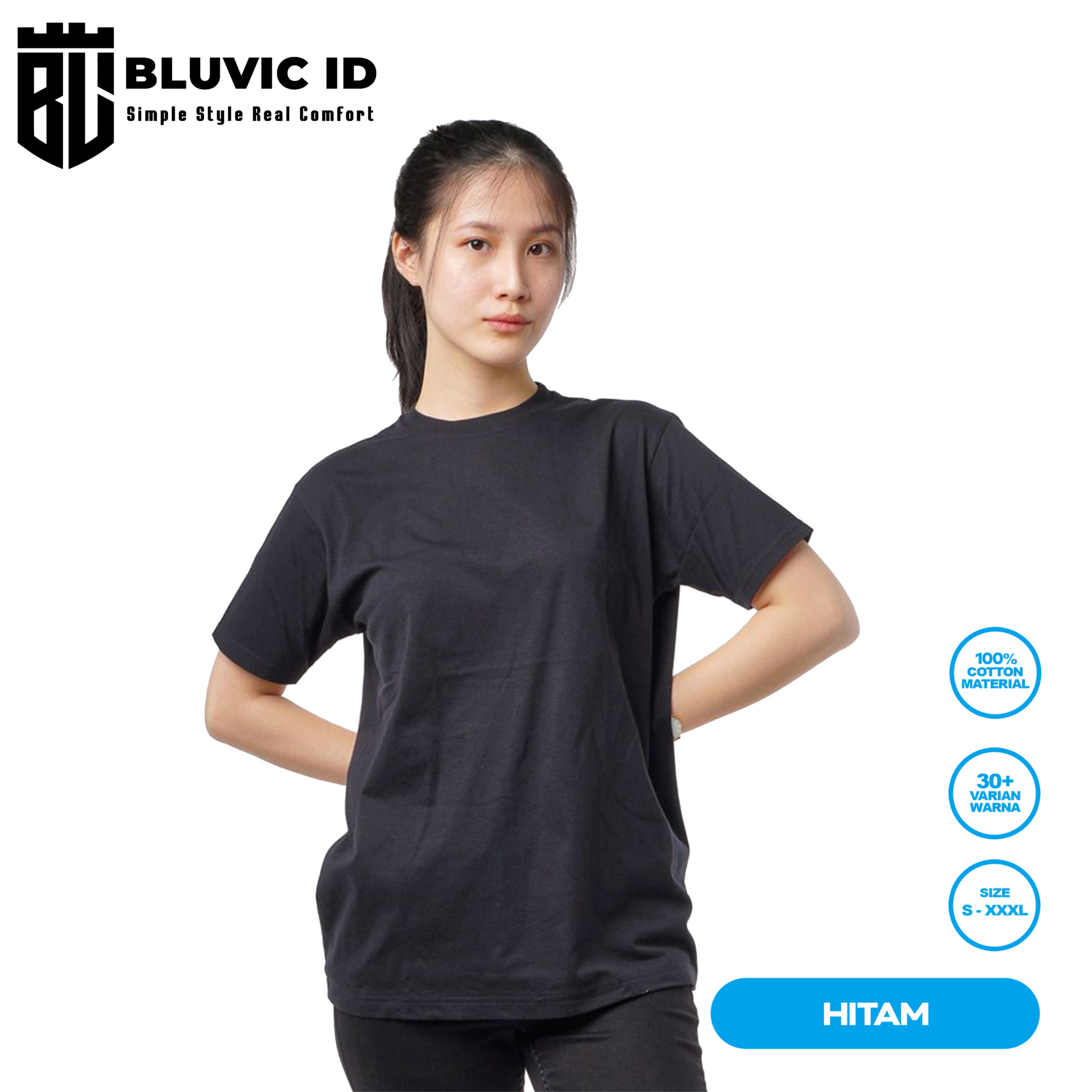 HITAM 24S - Kaos Polos Dewasa_1
