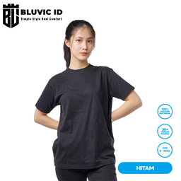 HITAM 24S - Kaos Polos Dewasa