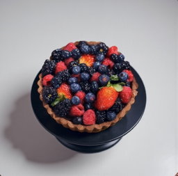 Mixed Berries Chocolate Tart, Medium 7"