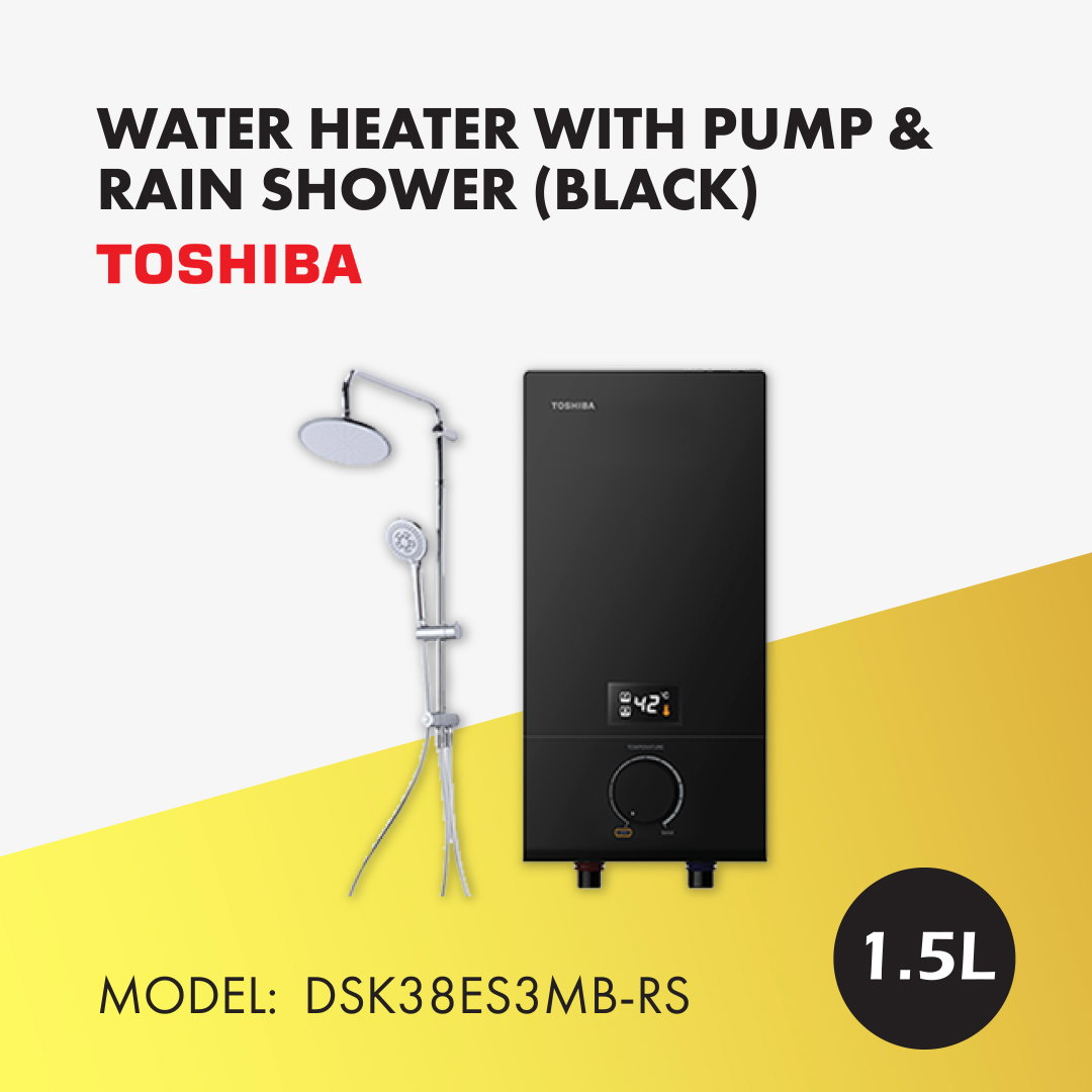 TOSHIBA Instant Water Heater With Pump dsk38es3mb-rs