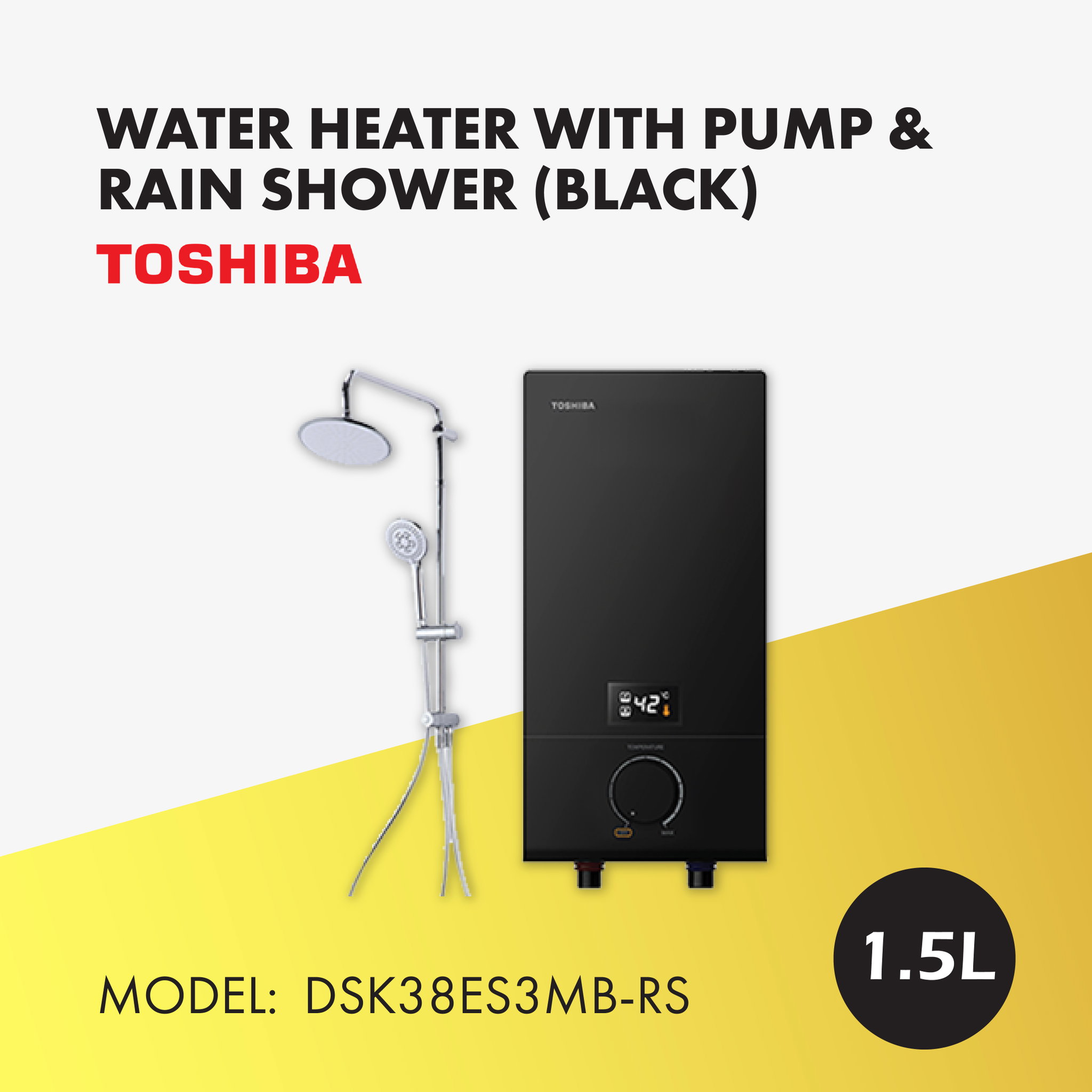 TOSHIBA Instant Water Heater With Pump dsk38es3mb-rs_0