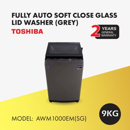TOSHIBA FULLY AUTO WASHING MACHINE 9KG (AWM1000EM(SG))