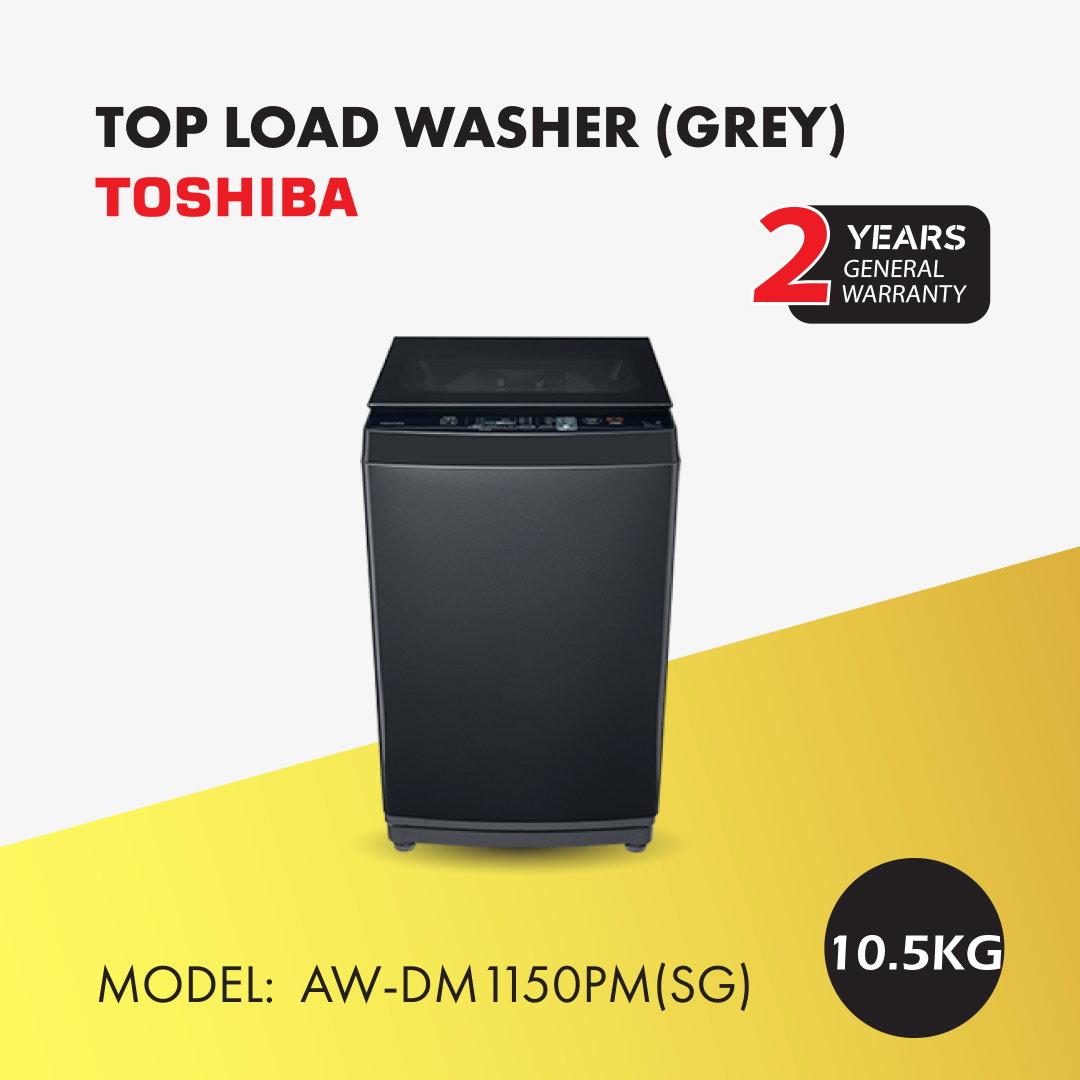 TOSHIBA 10.5 KG TOP LOAD WASHER AW-DM1150PM(SG)
