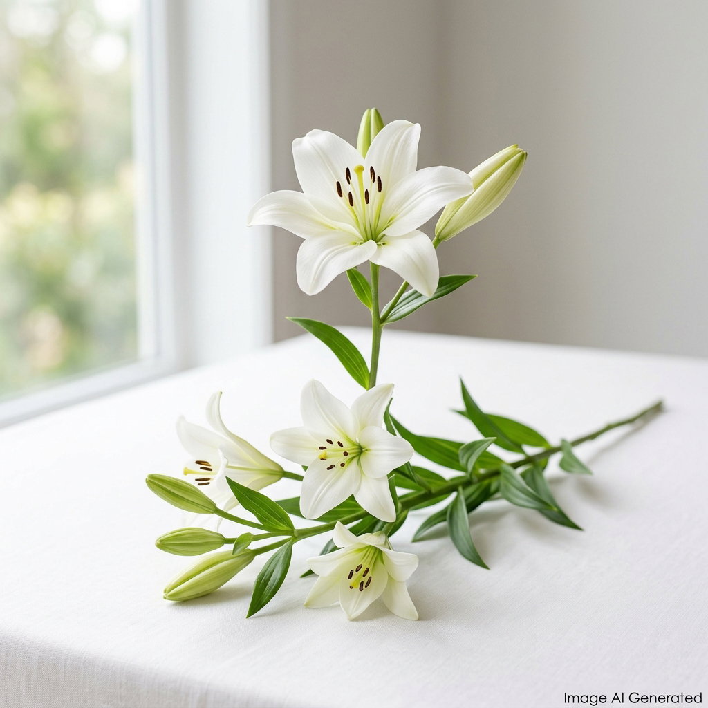 (Loose Stalk) Lily Spray (2-6 flower)_2