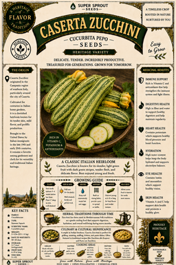 🥒CASERTA ZUCCHINI0🥒 x 10 seeds