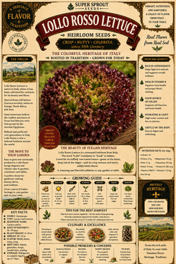 🌱LOLLO ROSSO LETTUCE🌱 x 25+ seeds