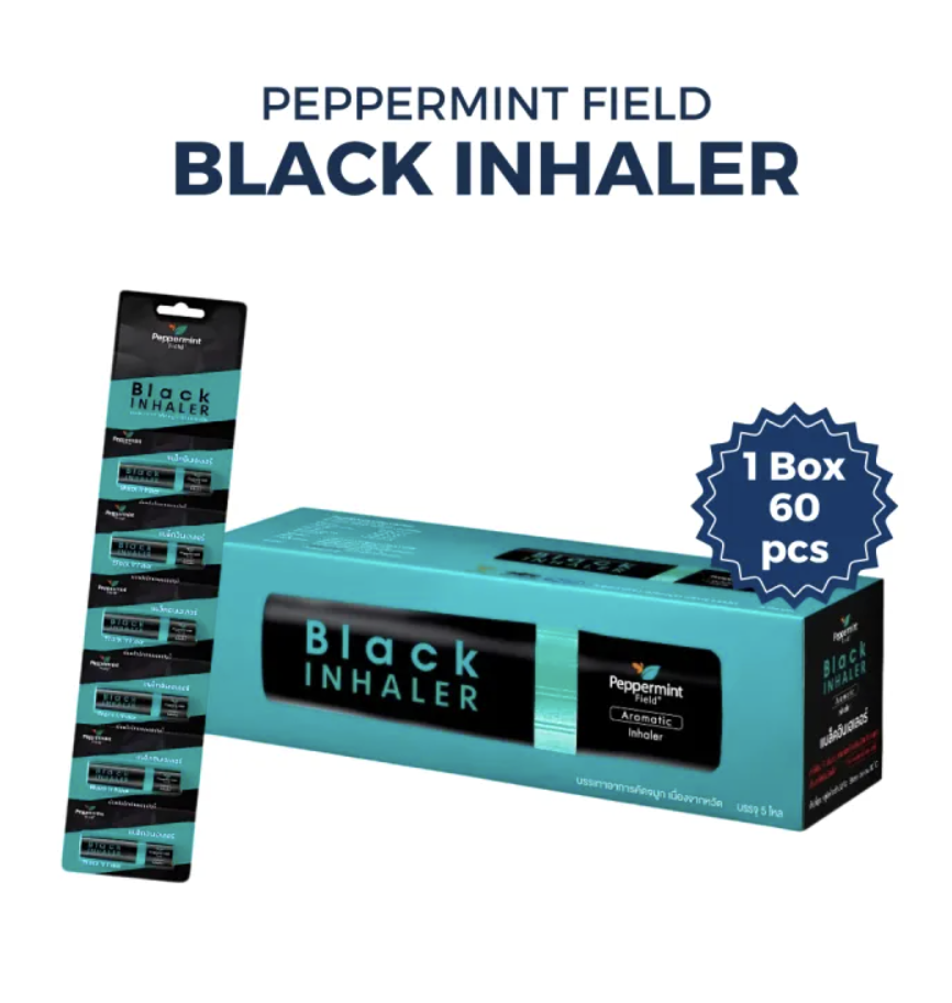 Peppermint Field - Inhaler Box of 60 (Black) | Wholesale Household Singapore_0