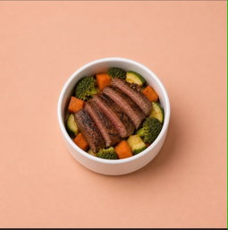 Cuadril al Kamado con Vegetales.