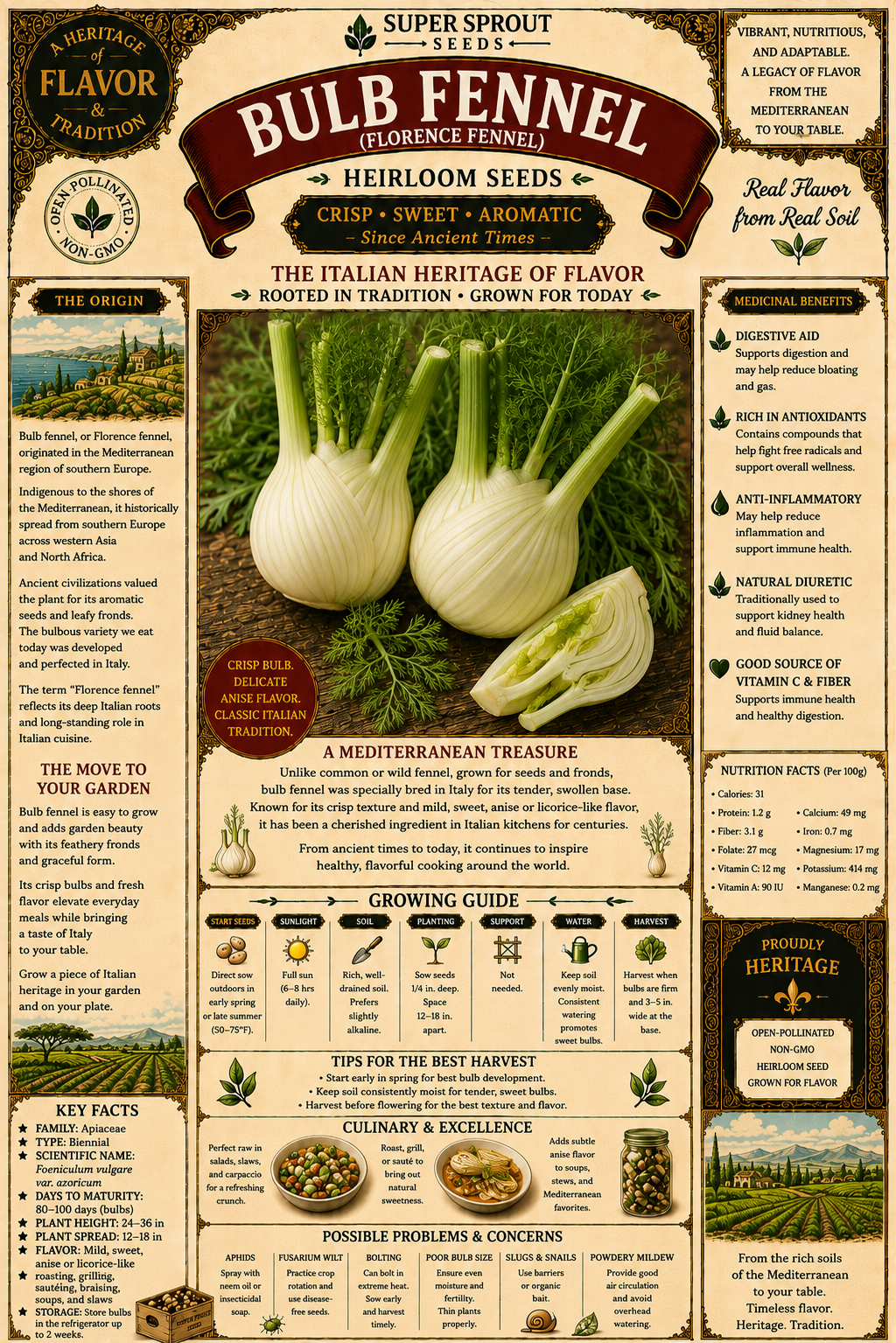 BULB FENNEL FLORENCE x 20 seeds _1