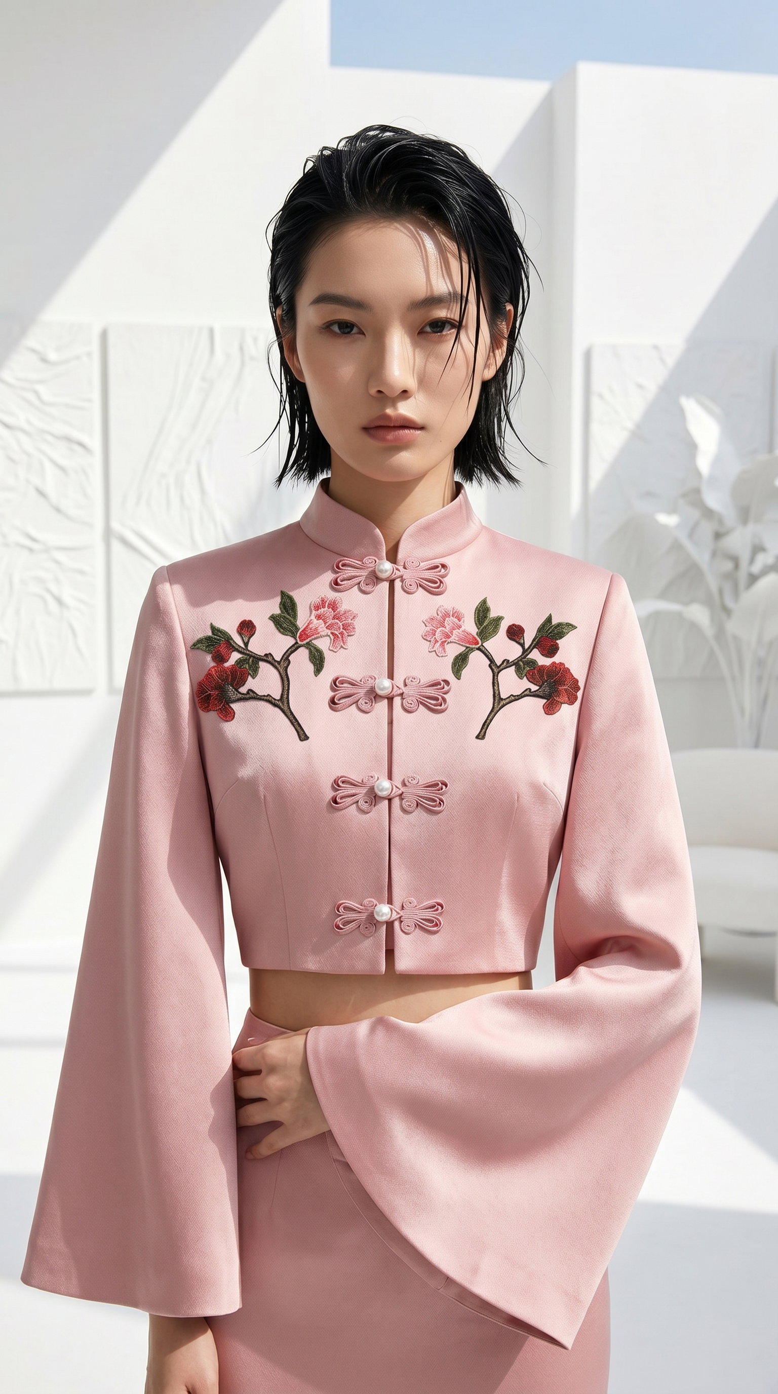 The Pomegranate Cheongsam Jacket_0